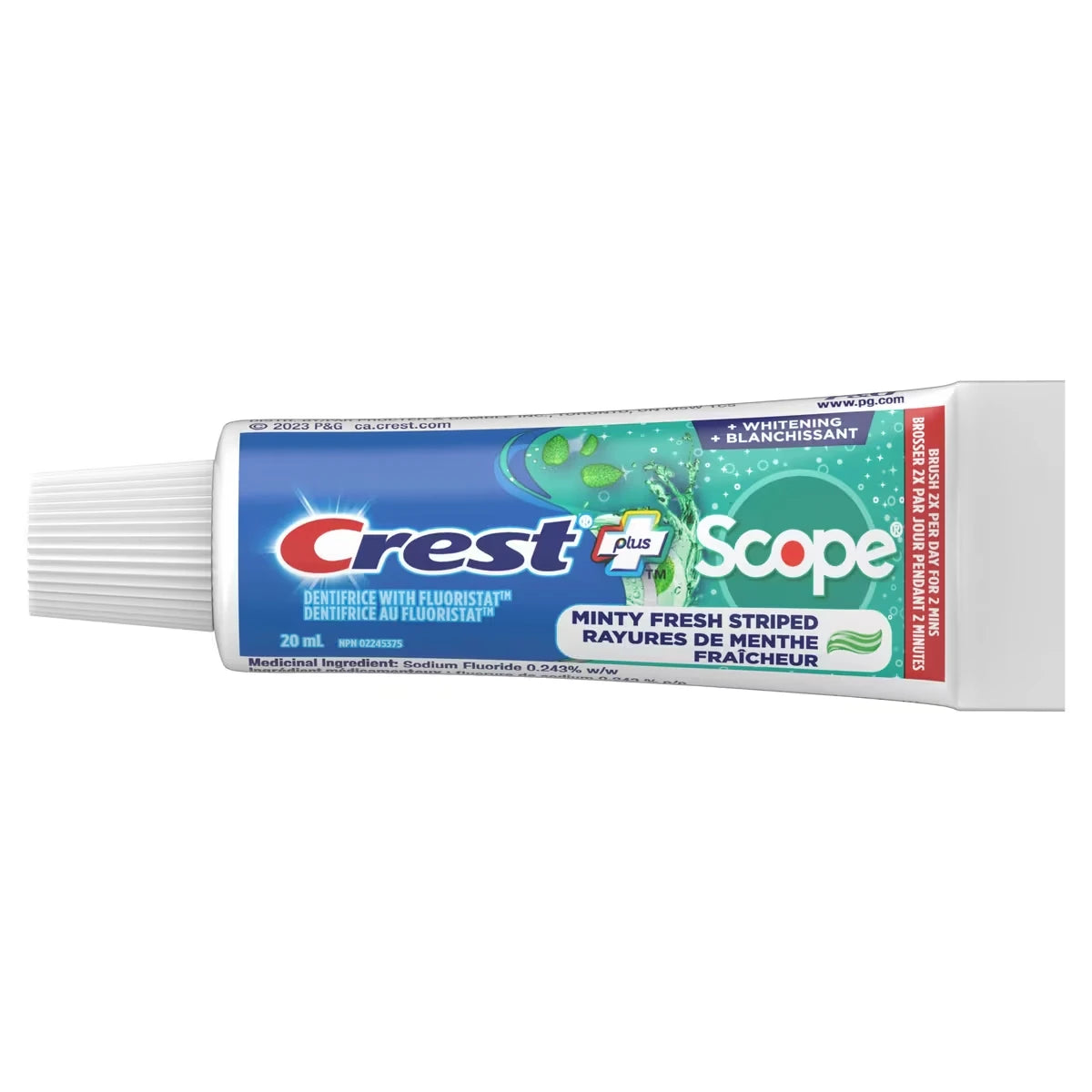 Le dentifrice Crest Whitening Plus Scope