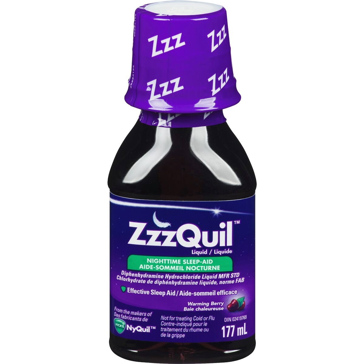 Vicks Zzzquil – Liquide À Saveur Baie Chaleureuse – 177 Ml