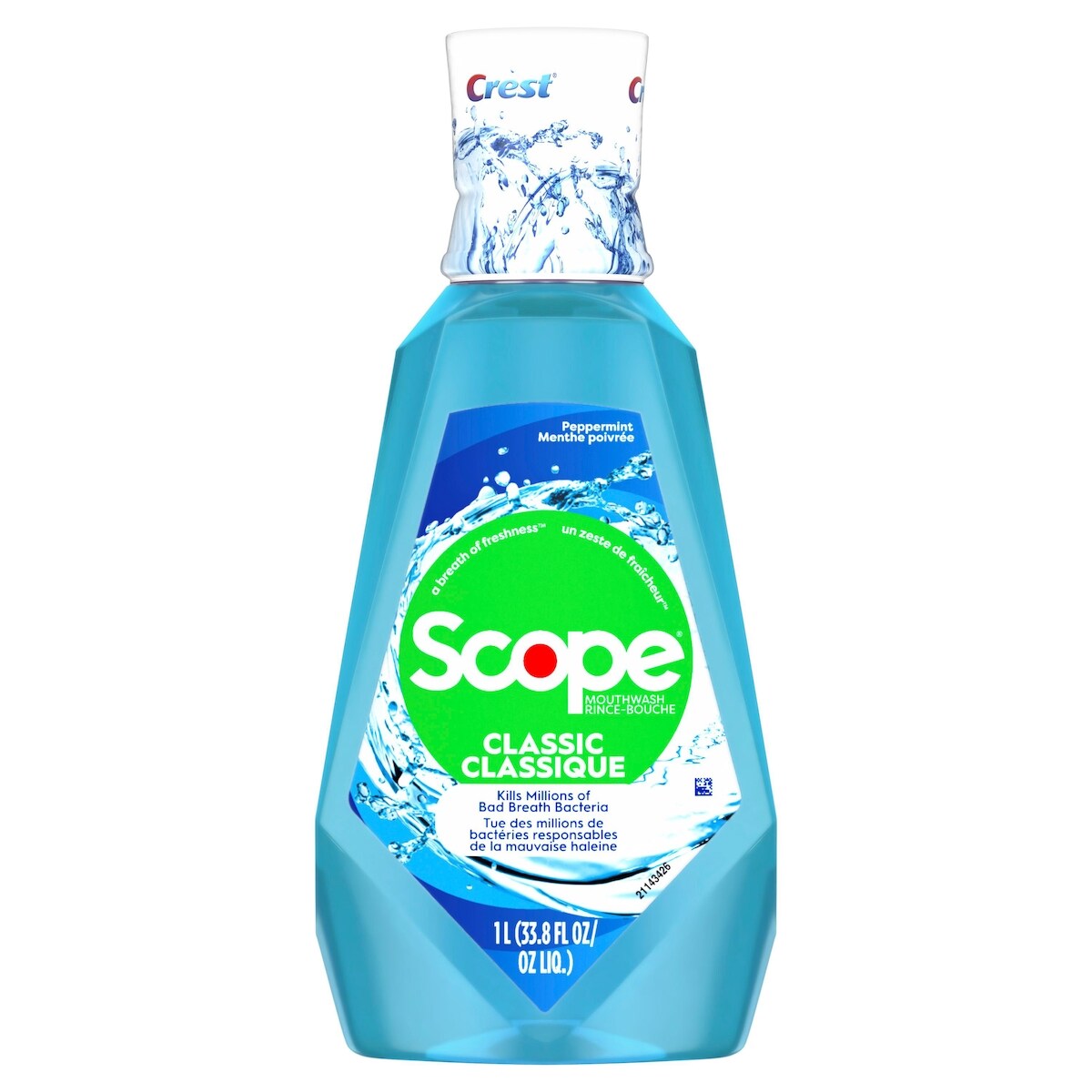 Le rince-bouche Crest Scope Menthe poivrée fraîche