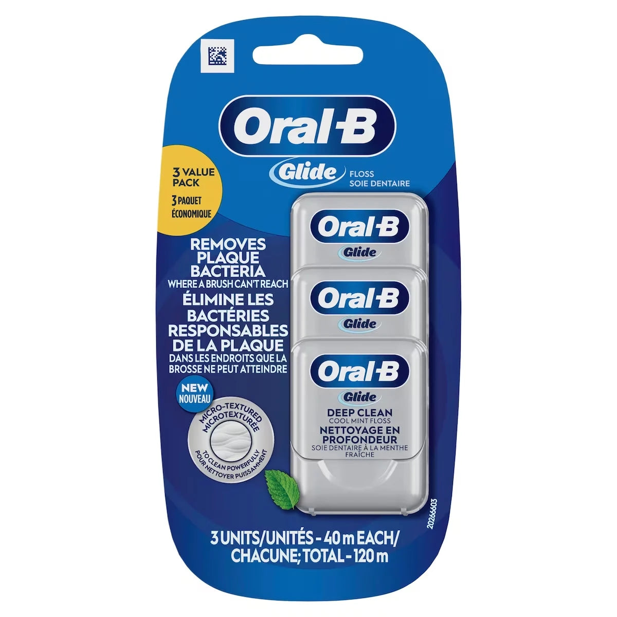 La soie dentaire Oral-B Glide Pro-Santé Nettoyage en Profondeur