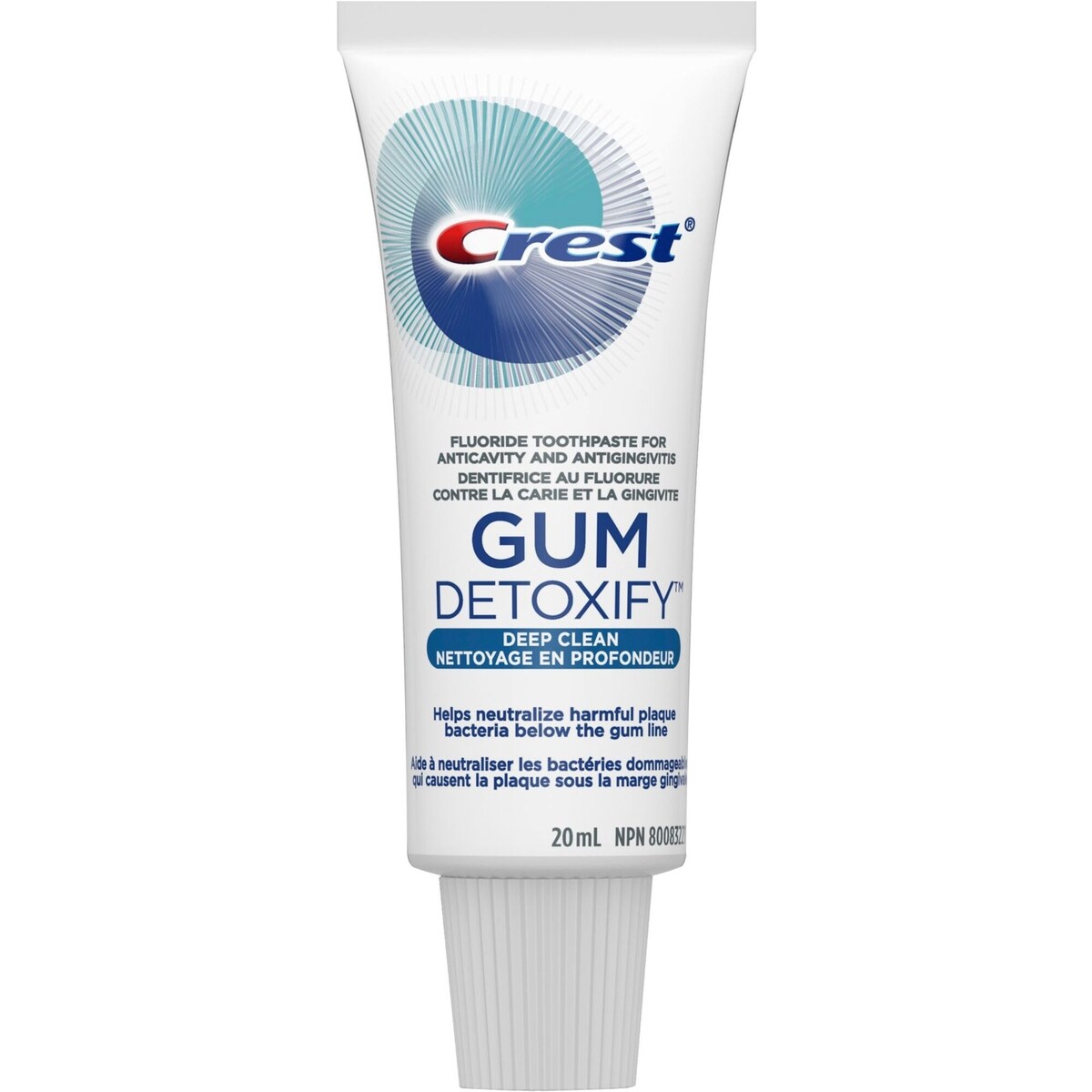 Dentifrice Gum Detoxify Nettoyage en profondeur, 20 mL