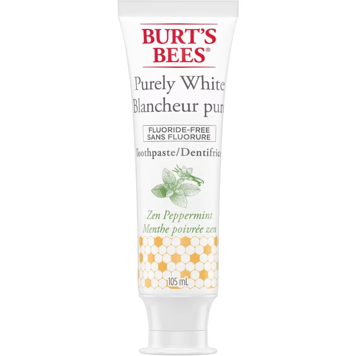 Dentifrice sans fluorure Blancheur pure, saveur Menthe poivrée zen