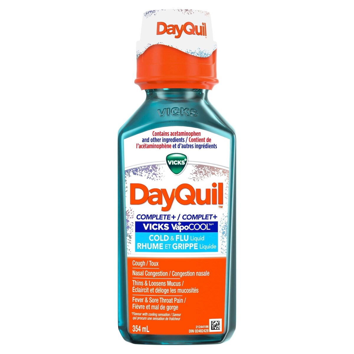 Médicament contre le rhume et la grippe DayQuil COMPLETE plus VapoCOOL, 354 mL