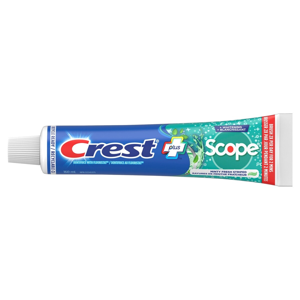 Dentifrice Complete Extra blanchissant avec Scope, Menthe fraîcheur, 160 mL