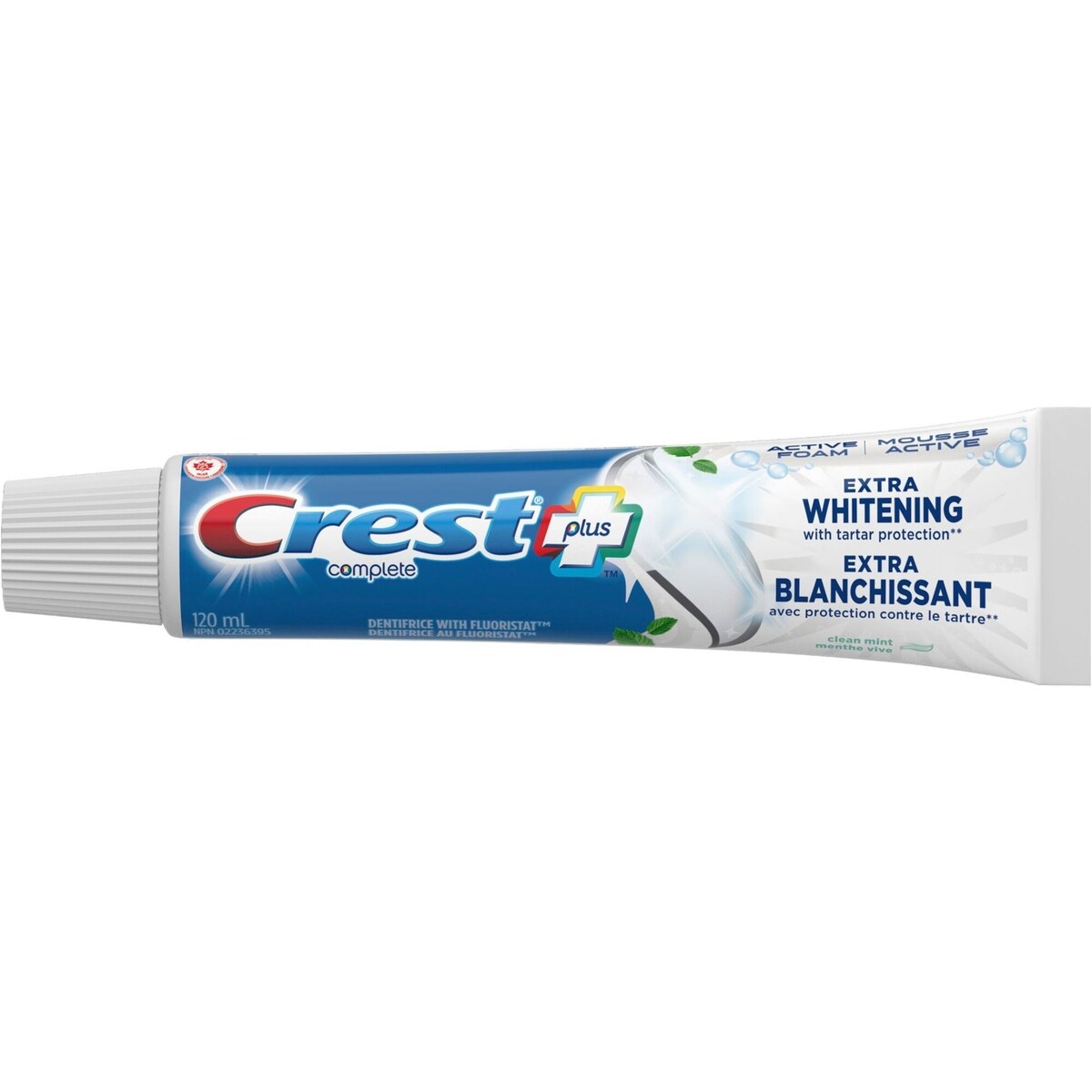 Dentifrice Complete Plus Extra blanchissant, Menthe vive, 120 mL