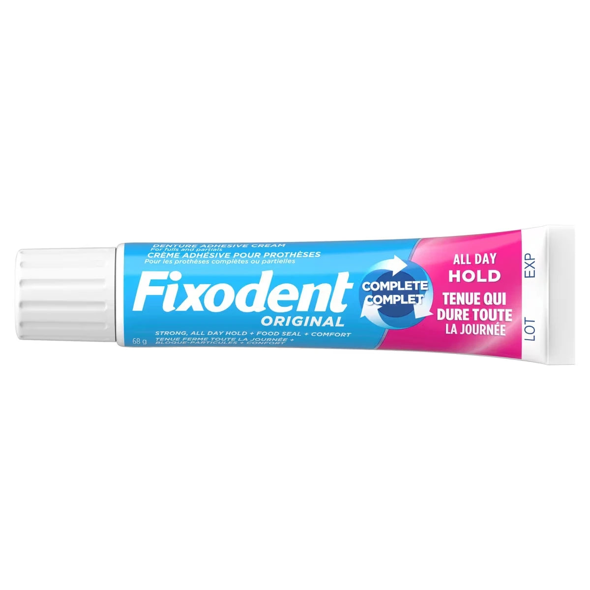 La crème adhésive pour prothèses Fixodent Complet Original