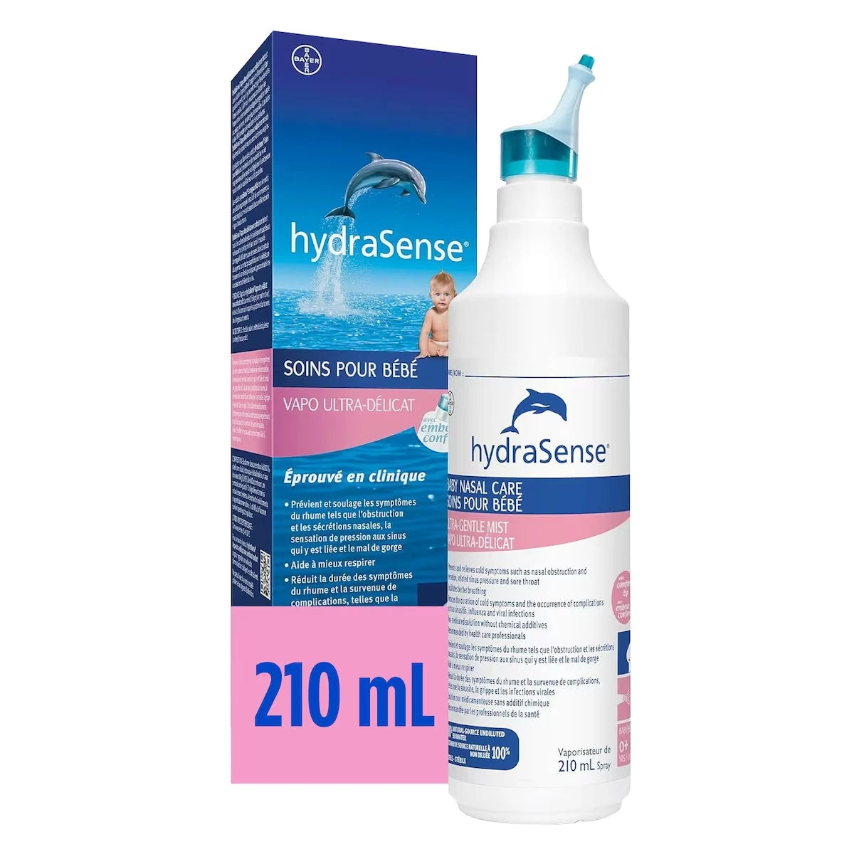 Vaporisateur Nasal Vapo Ultra-D�Licat, Soins Du Nez Pour B�B�, Eau De Mer De Source Naturelle à 100 %, Sans Agents De Conservation, 210 Ml