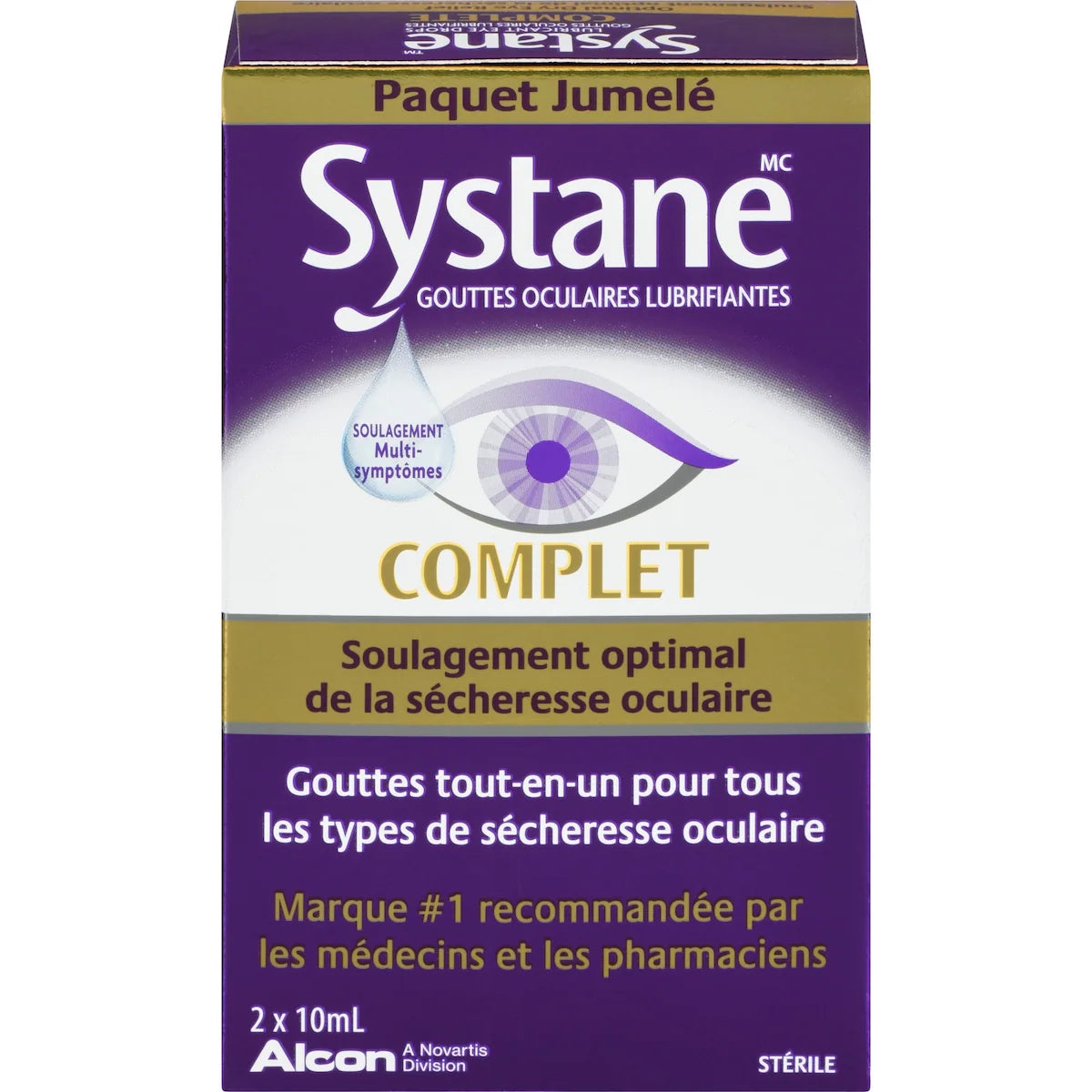 Complete Gouttes oculaires lubrifiantes Paquet Jumelé