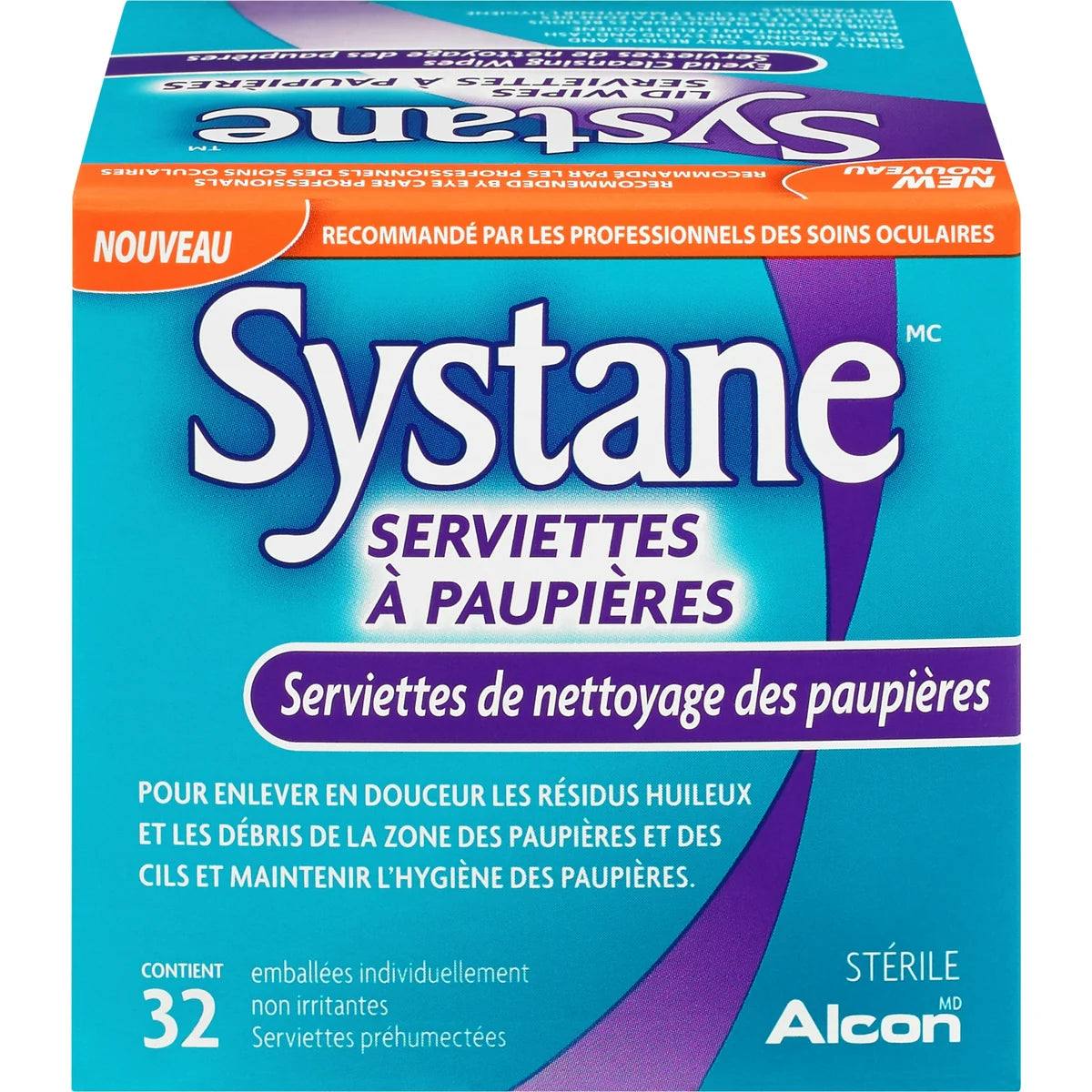 Lid Wipes Serviettes de nettoyage des paupières