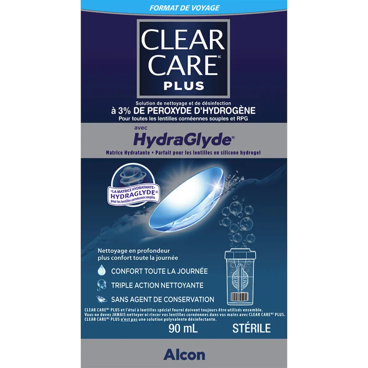 PLUS Solution nettoyante et désinfectante avec HydraGlyde Trousse de départ