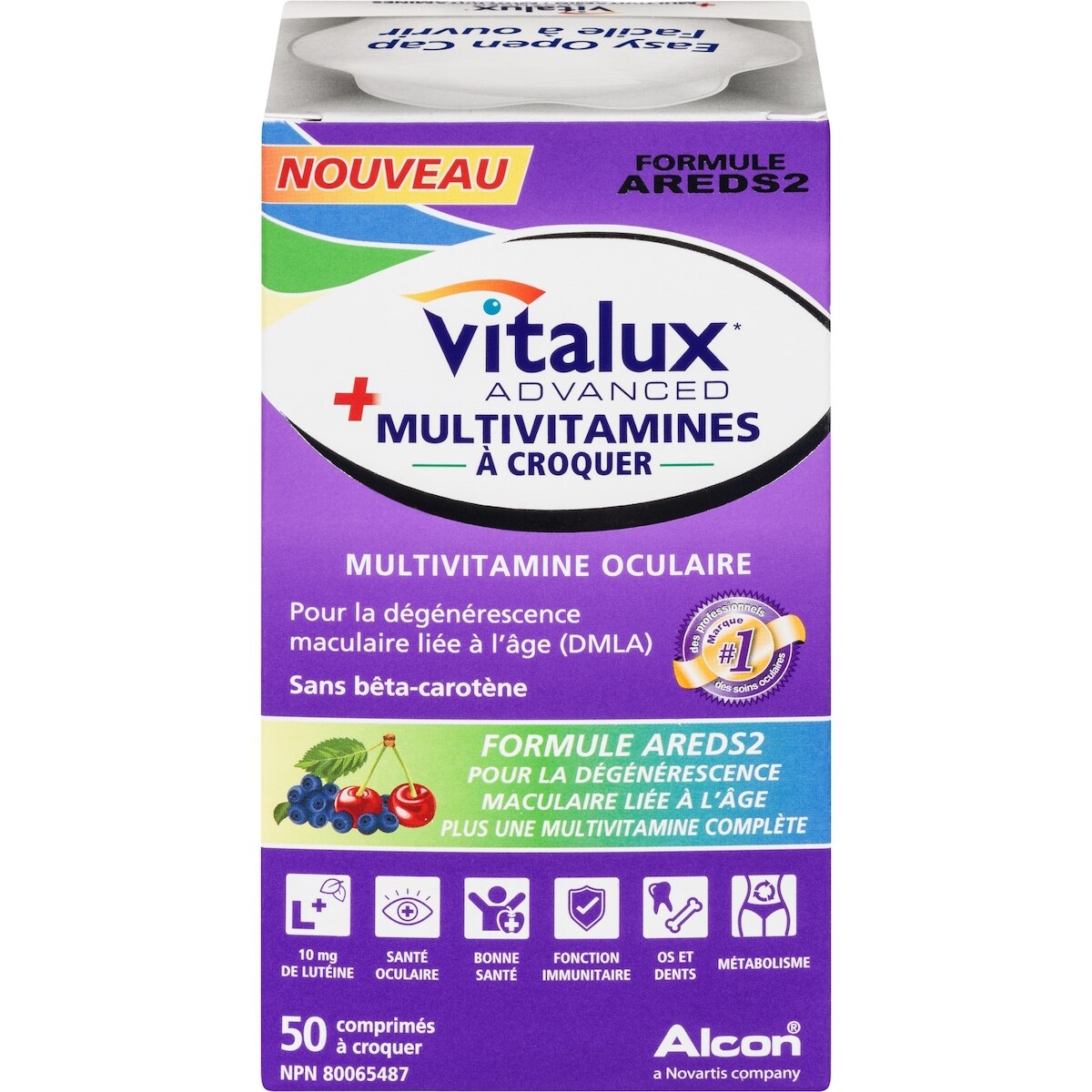 Advanced Plus Multivitamine à croquer Multivitamine oculaires