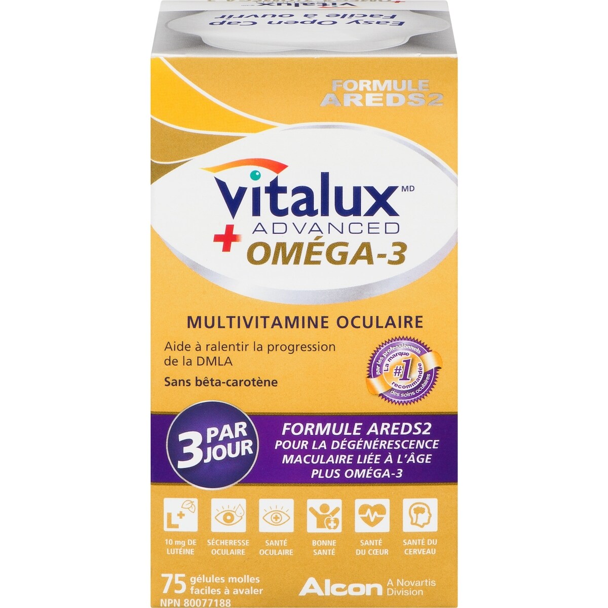 Advanced + Omega-3 Vitamines et multiminéraux pour les yeux