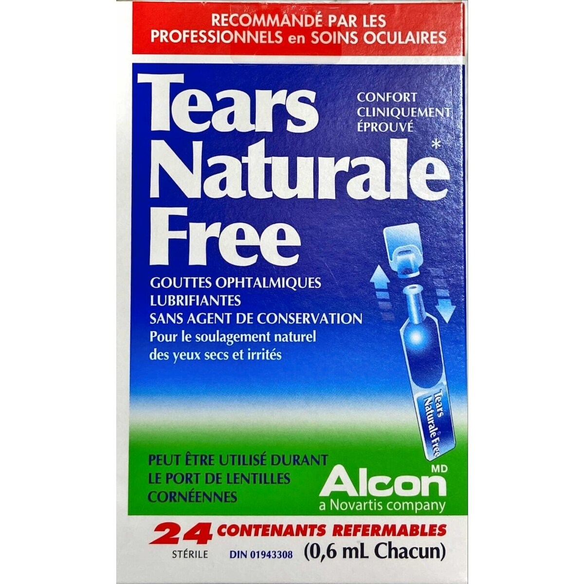 Free Gouttes ophtalmiques lubrifiants Sans agent de conservation
