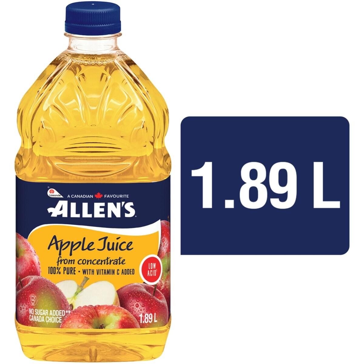 Jus de pomme pur à faible acidité