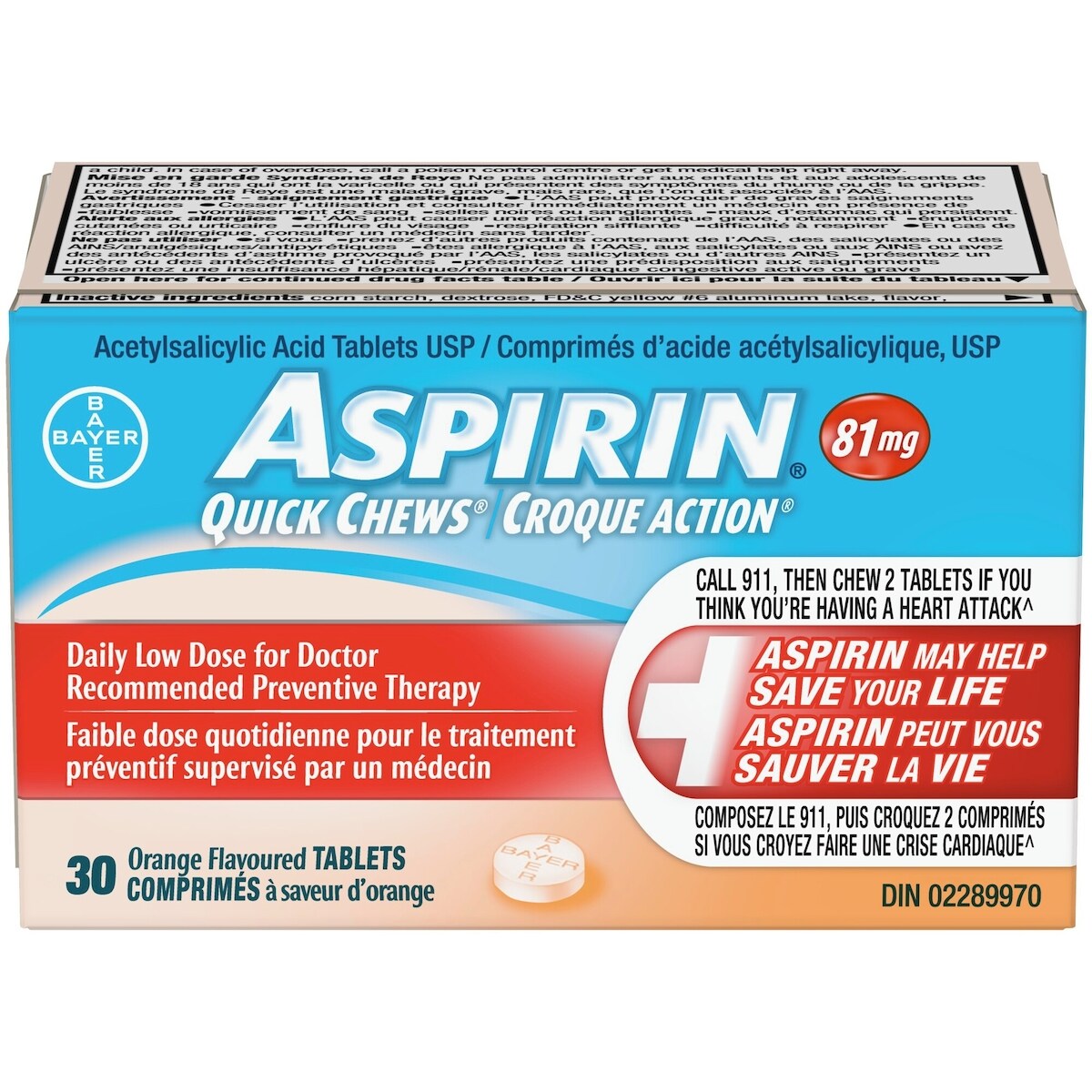� à 81 Mg, Comprim�S Faible Dose Quotidienne Avec Enrobage Gastro-R�Sistant, 30 Comprim�S