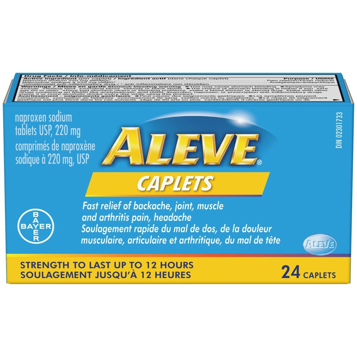 Pour Le Soulagement De La Douleur, éProuv� En Clinique, à Action Rapide Et Durable, Naprox�Ne Sodique, 24 Caplets