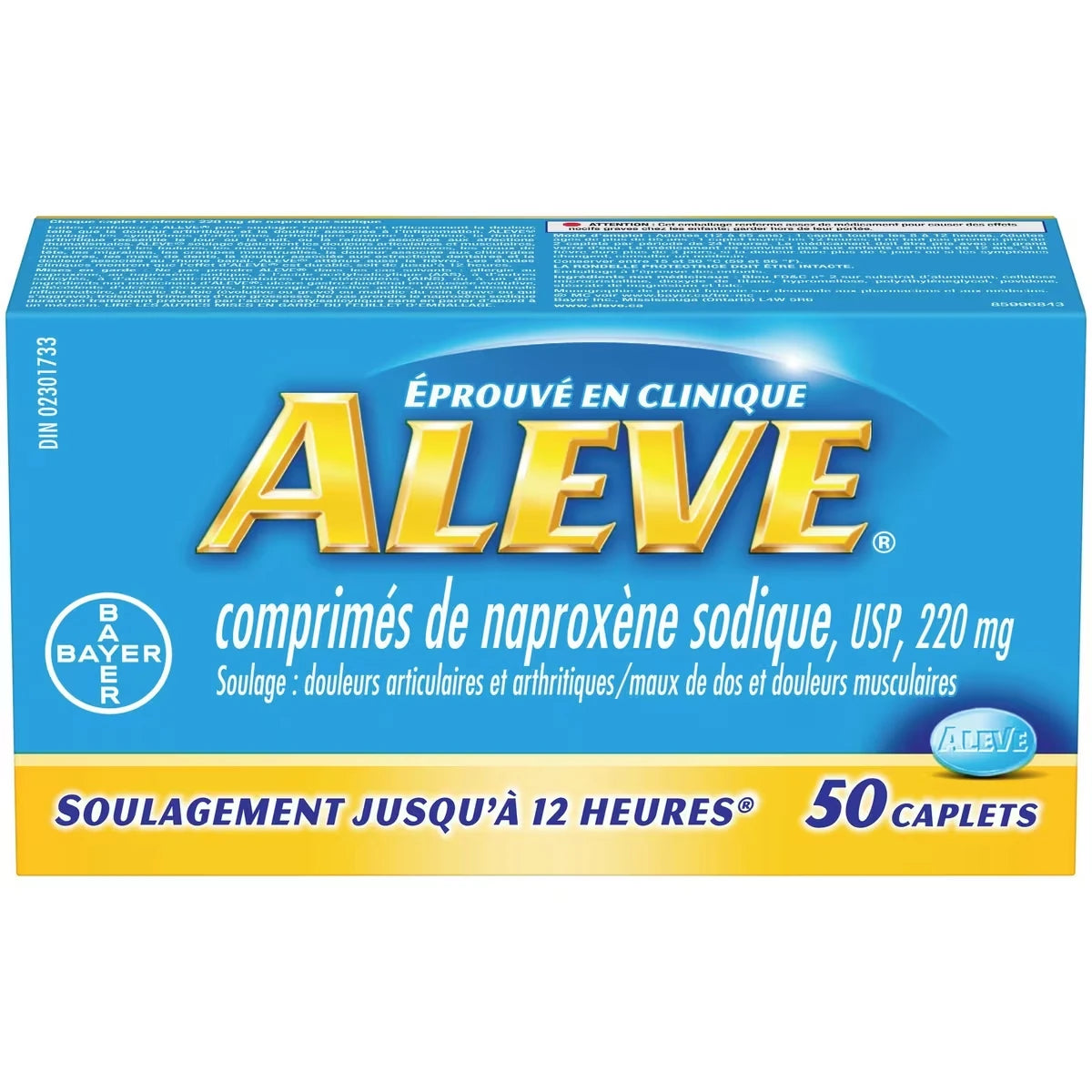 Pour Le Soulagement De La Douleur, éProuv� En Clinique, à Action Rapide Et Durable, Naprox�Ne Sodique, 50 Caplets