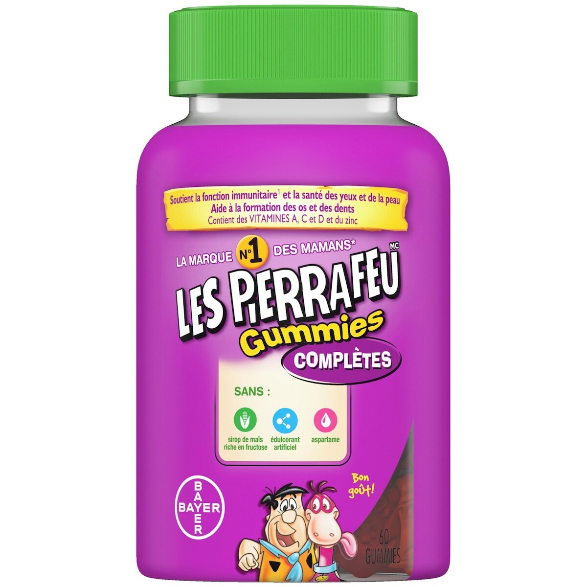 Multivitamines Pour Enfants Les Pierrafeu Gummies Compl�Tes � Multivitamines Pour Enfants, Multivitamines Sous Forme De Gummies Contribuant Au Maintien D'Une Bonne Sant�, Sans Aspartame Ni Colorant Synth�Tique Fd&C, 60 Gummies