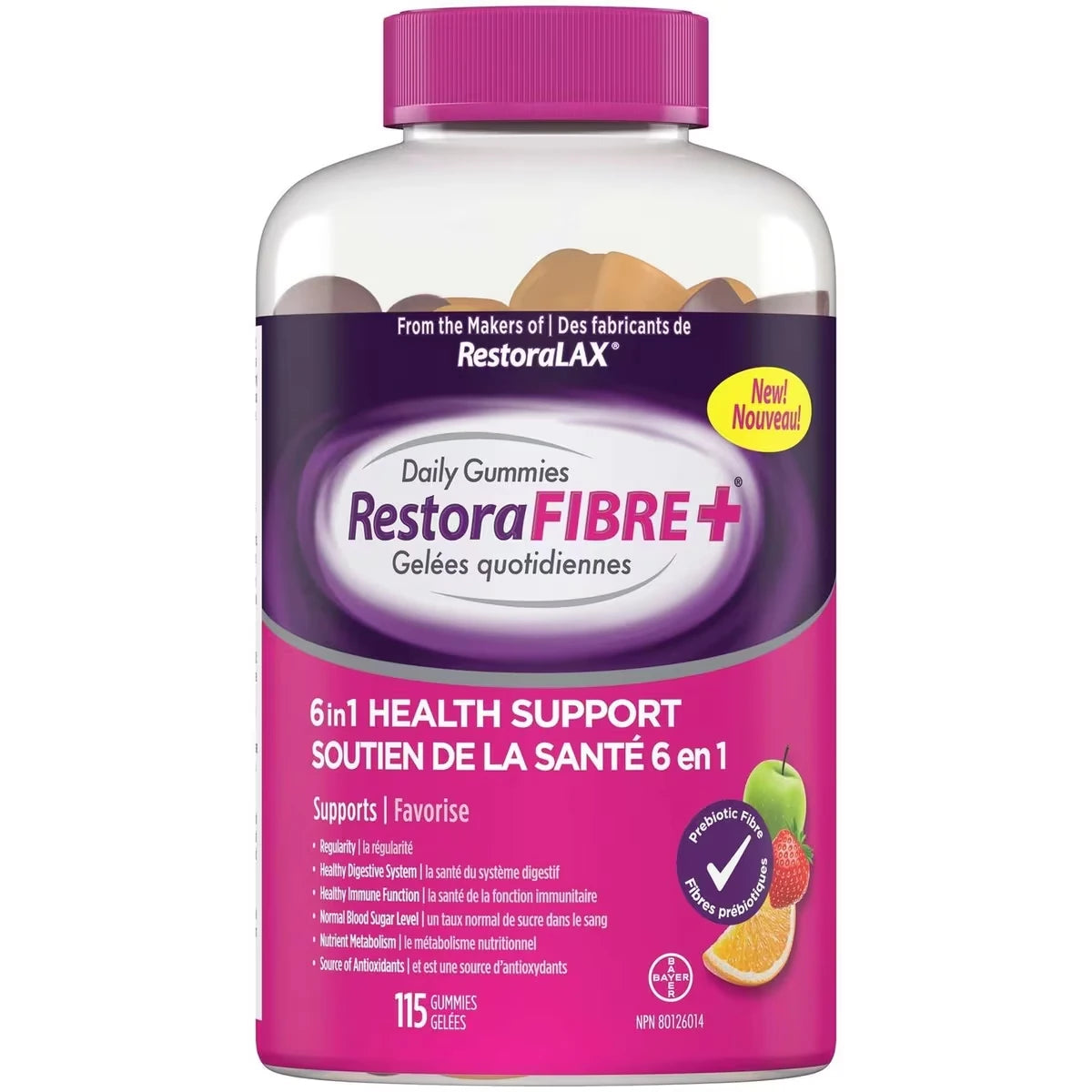 RestoraFIBRE+ Soutien de la santé 6 en 1