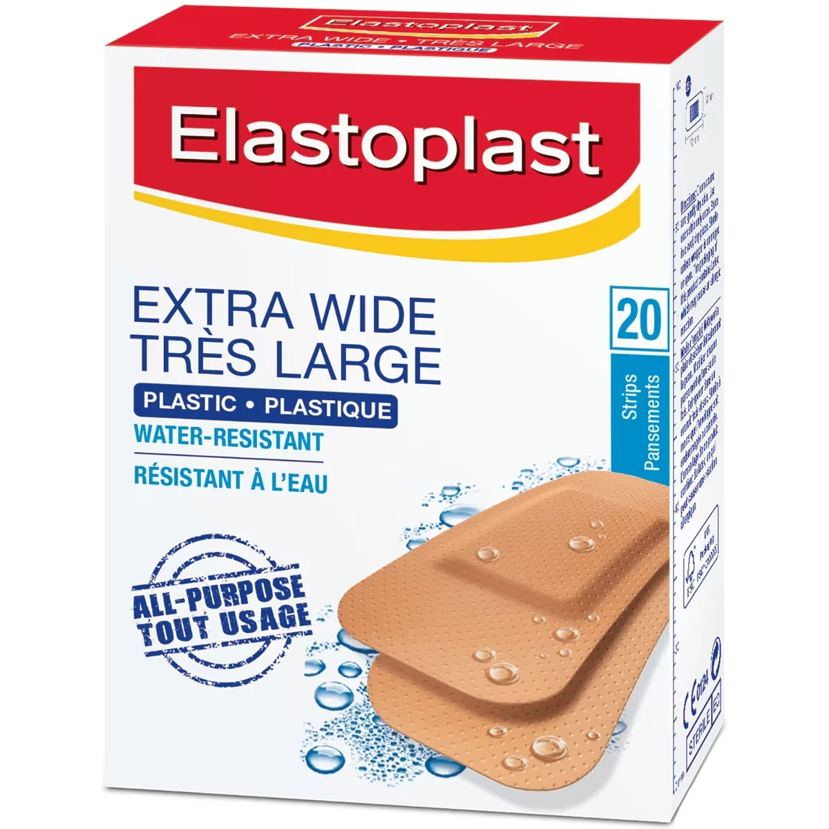 Pansements Tr�S Larges En Plastique, Bo�Te De 20