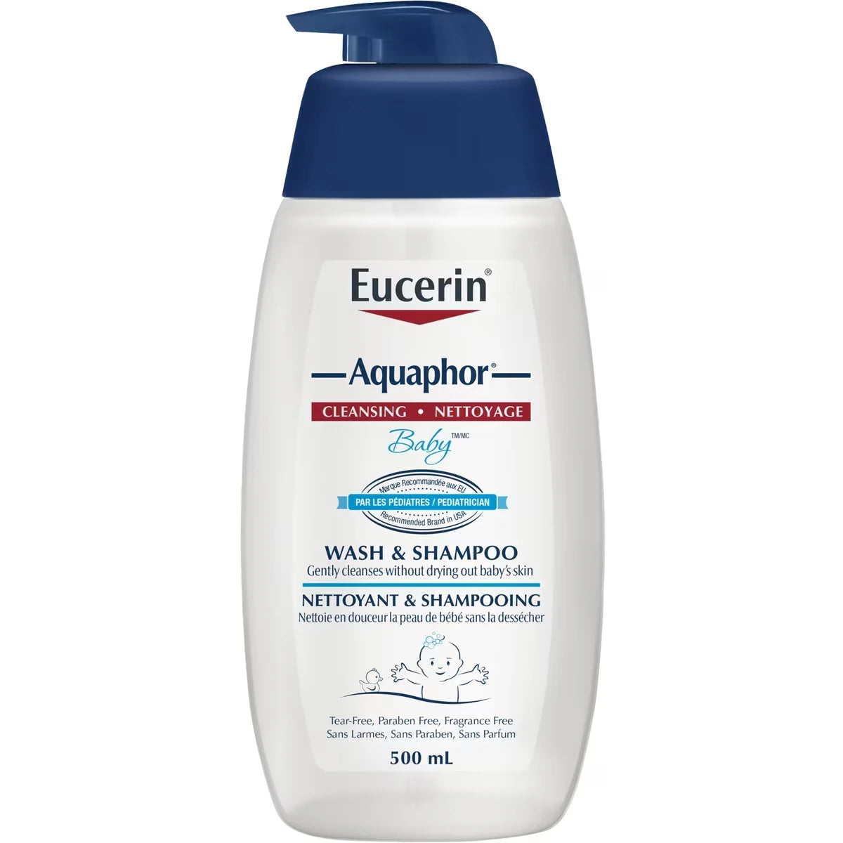 Nettoyant et shampooing Baby d'Eucerin pour la peau sensible de bébé