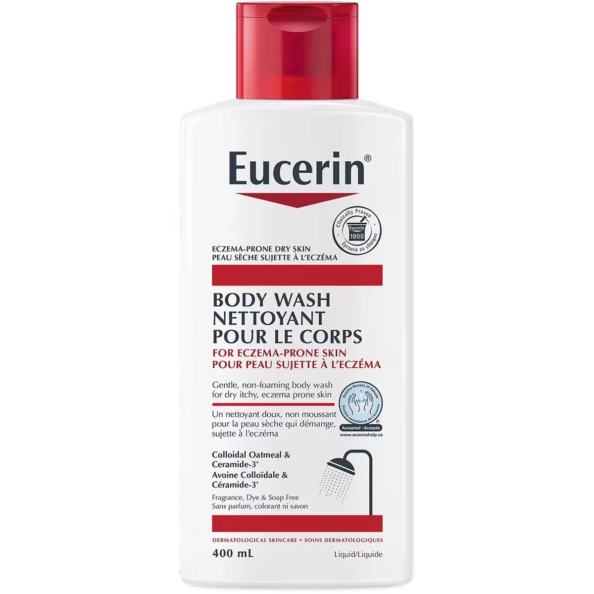 Nettoyant pour le corps pour peau sujette à l'eczéma