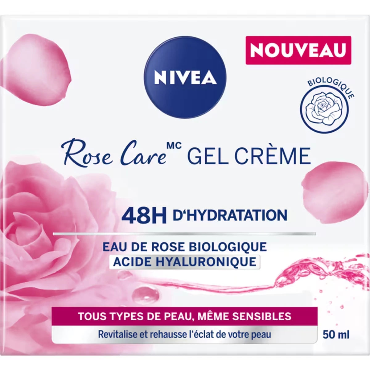 Rose Care Gel Cream, 50Ml