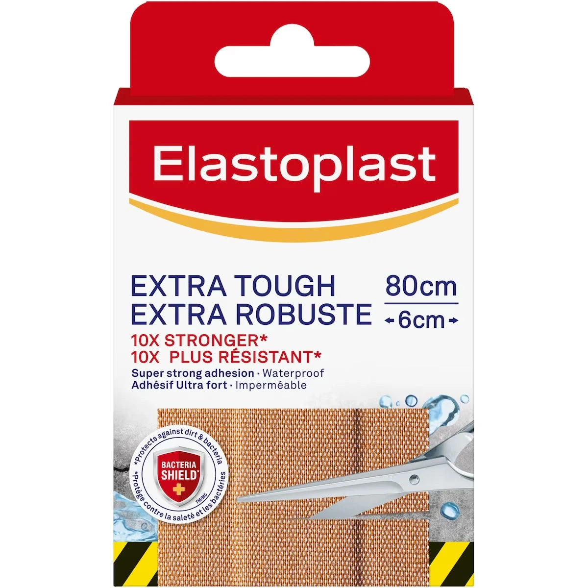 Pansements En Ruban Extra Robuste  Imperméables 6cm X 8cm , Boîte De 8