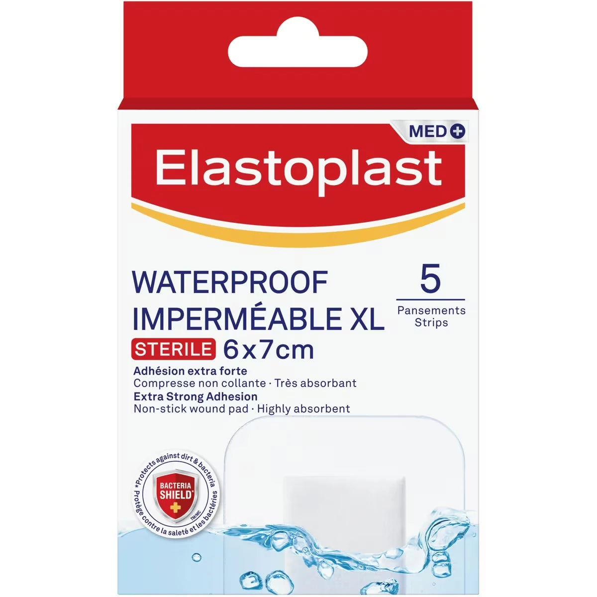 Pansements Imperméables XL | Grands pansements pour les plaies aiguës postopératoires et quotidiennes | Pansements stériles extra respectueux de la peau | Approuvés dermatologiquement | Bouclier antibactérien
