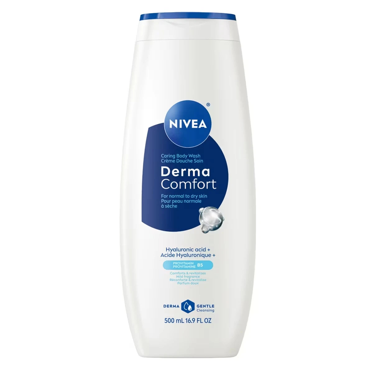 Derma Comfort Crème Douche Soin Peaux Normales 500ml, AH et Provitamine B5, Normale à Sèche