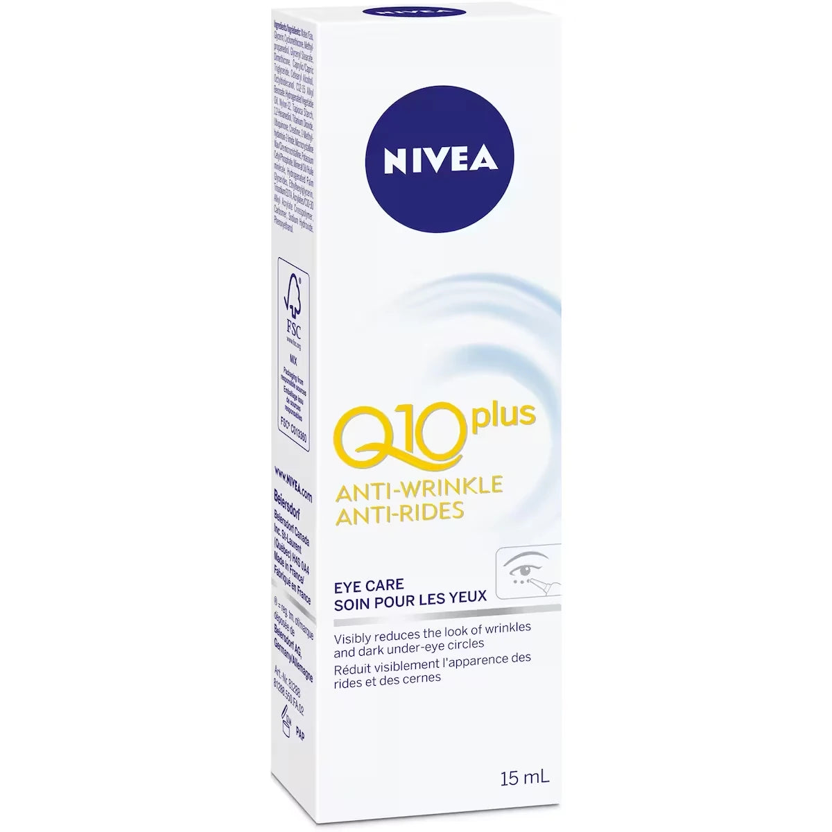 Q10 Power Firming Anti-Wrinkle Eye Cream, All Skin Types, Perfume Free, 15Ml