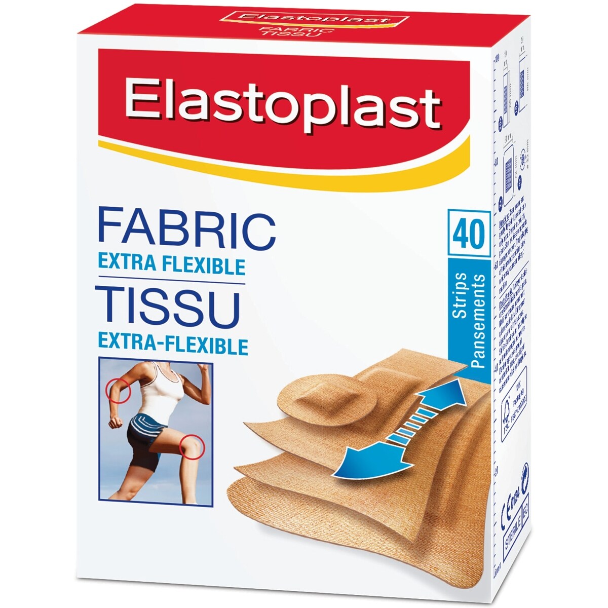 Assortiment De Pansements En Tissu , Bo�Te De 40
