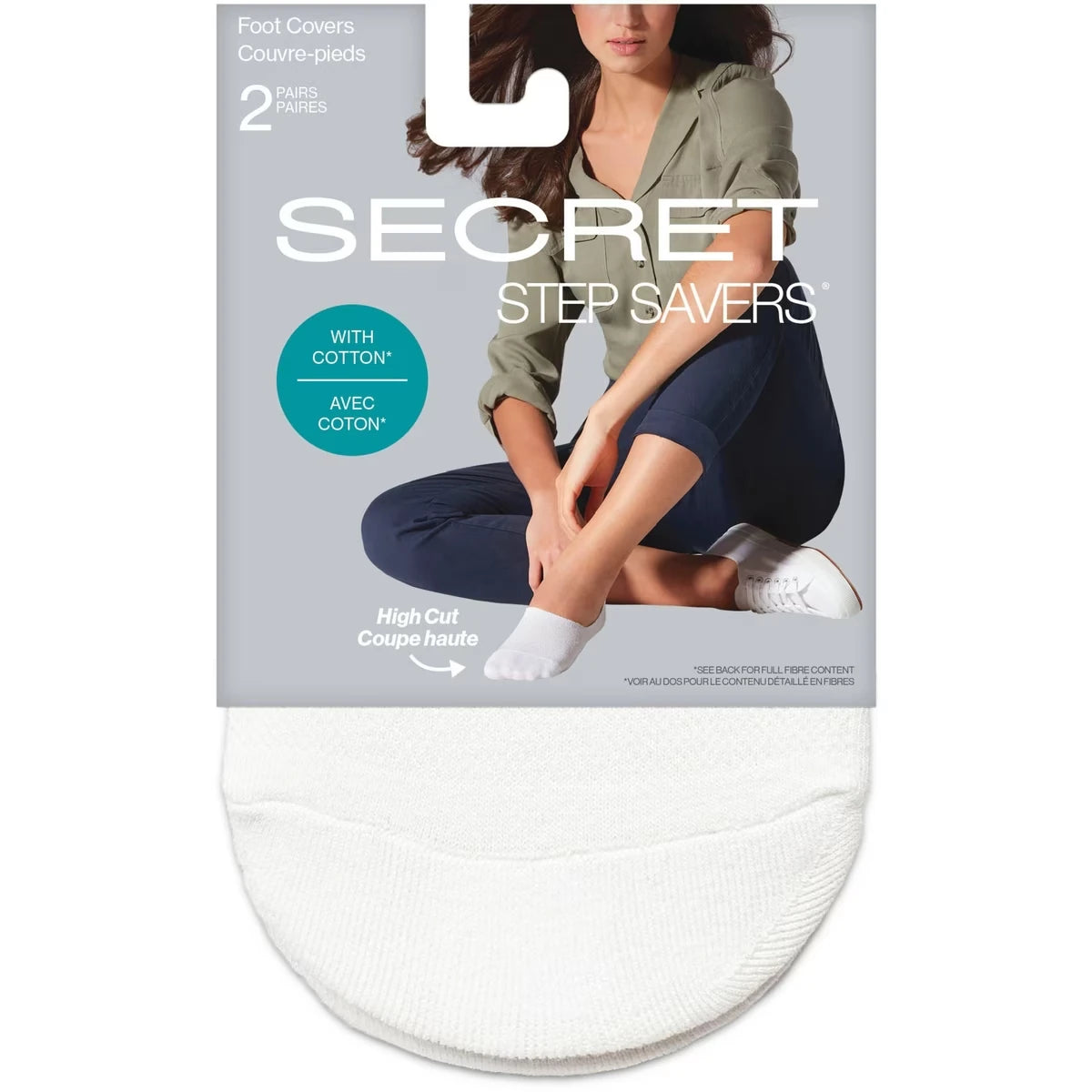 couvre-pieds en coton coupe haute- TAILLE UNIQUE