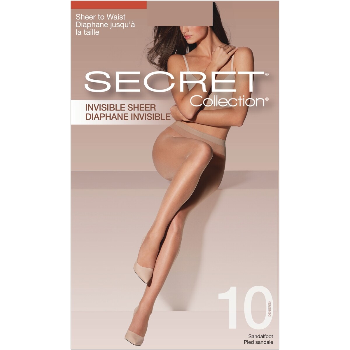 Bas-culotte Diaphane Invisible Diaphane jusqu'à la taille, pied sandale