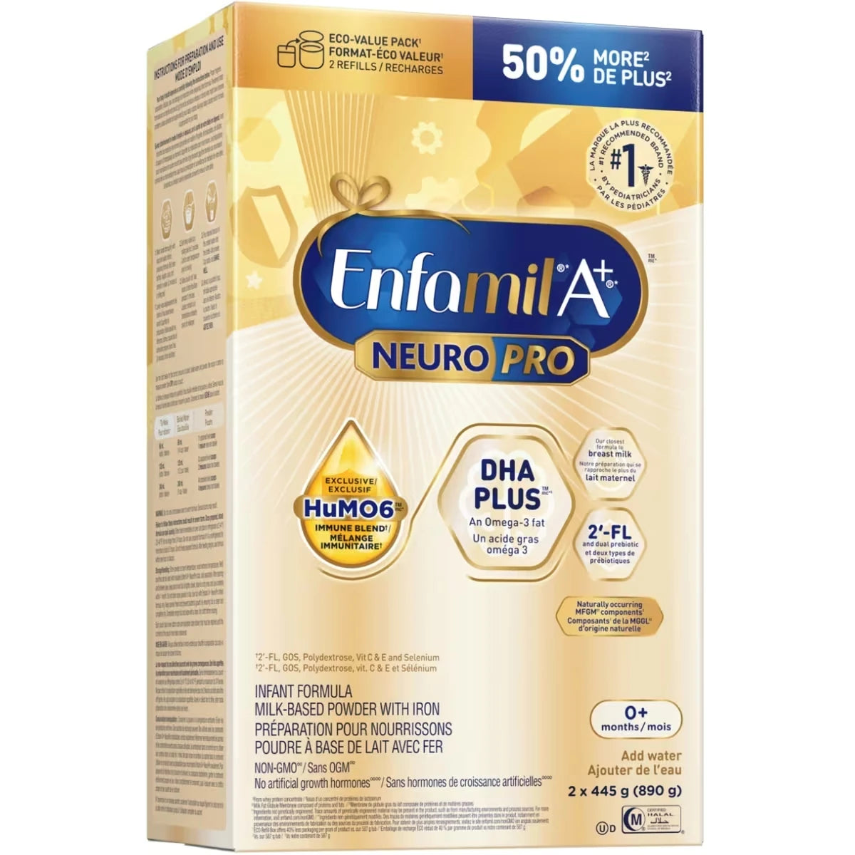 Formule pour bébé A+ NeuroPro, remplir