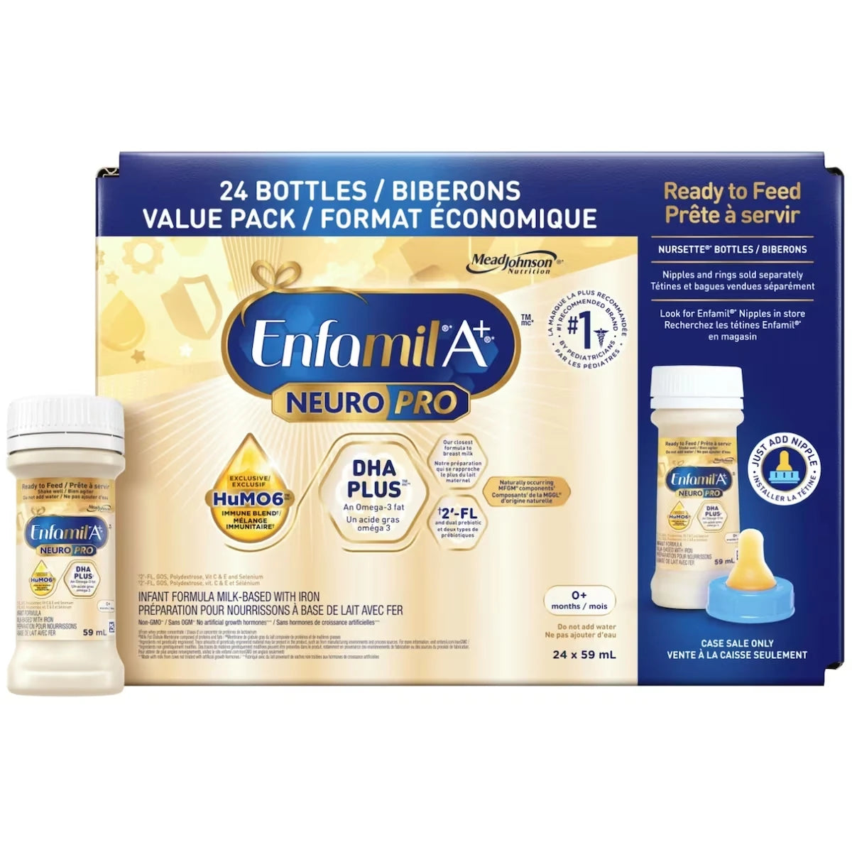 Formule pour bébé A+ NeuroPro, prête à nourrir, 59ml x 24ct