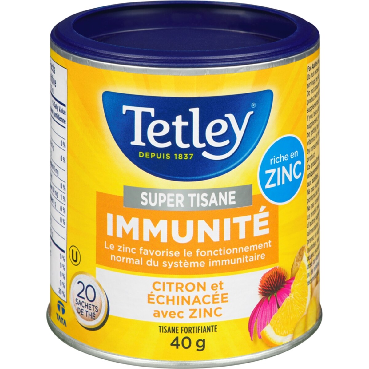 Immunité citron et échinacée avec zinc
