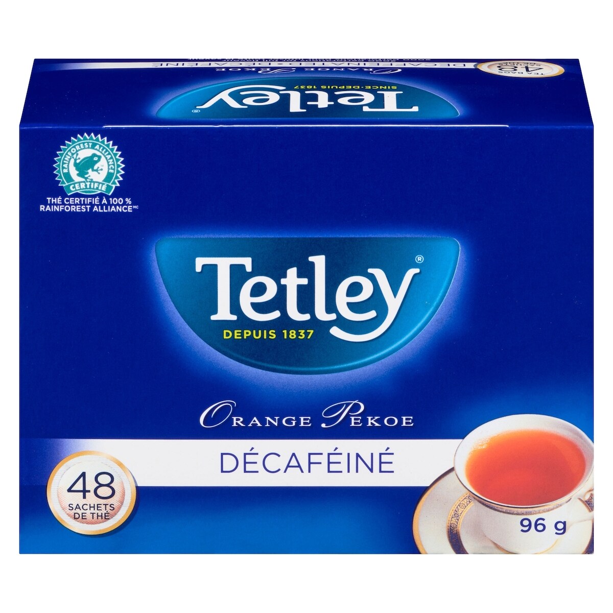 Thé orange pekoe décaféiné