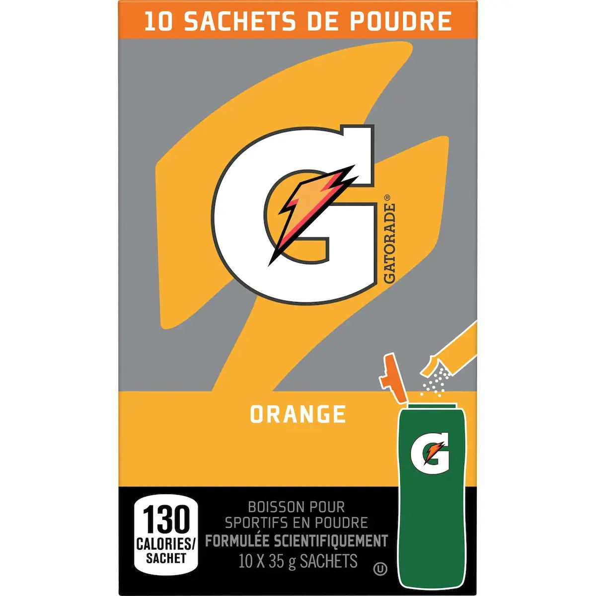 Mélange de boissons en cristaux Orange 10x35g