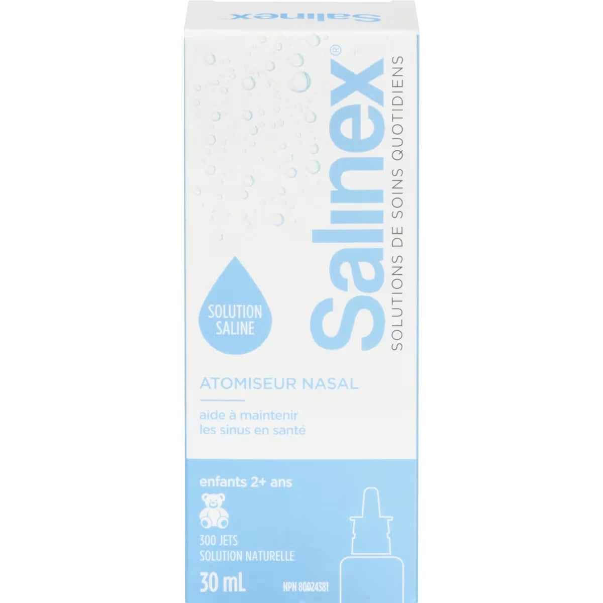 Atomiseur nasal, eau de mer