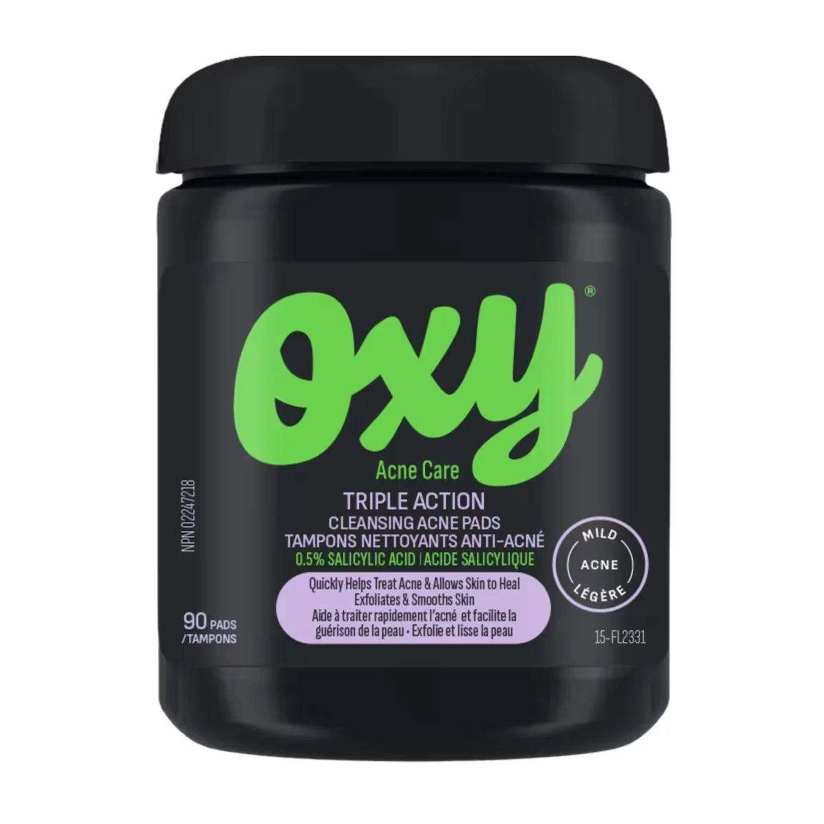 Triple Action Cleansing Acne Pads with Salicylic Acid, For Mild Acne, For Frequent Recurring Breakouts