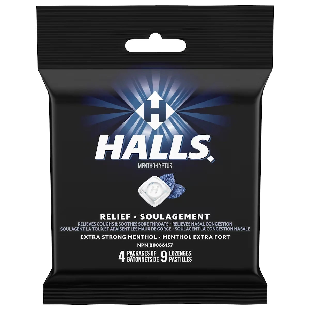 HALLS Soulagement avec Mentho-Lyptus Extra-fort, emb. mult. 4 x 9 pastilles