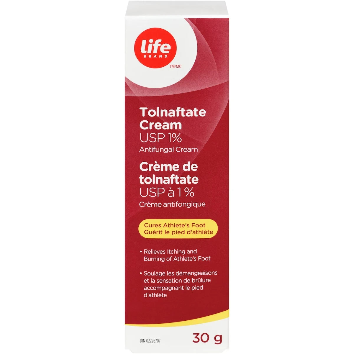 Crème de tolnaftate à 1 %