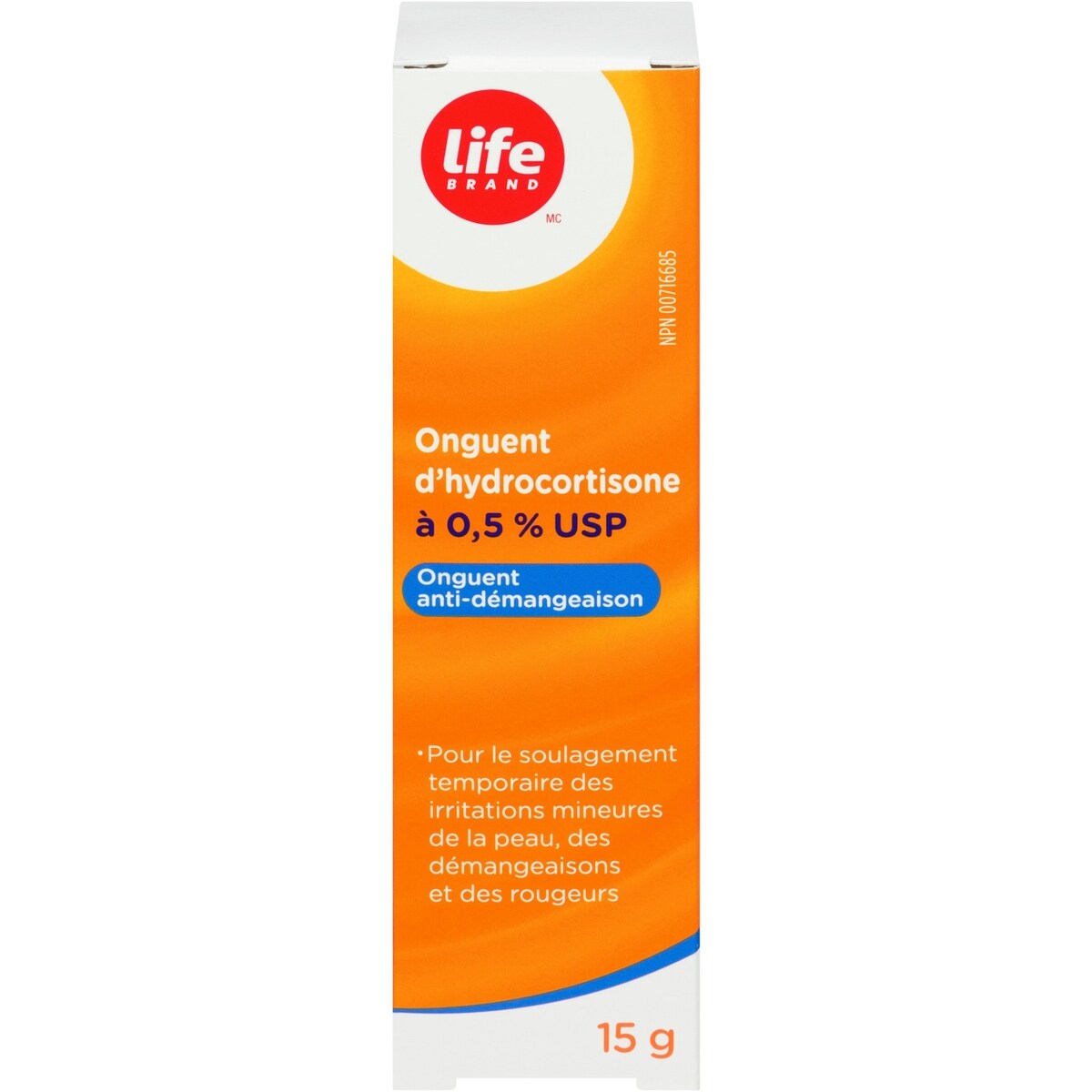 Onguent d'hydrocortisone à 0,5 % USP