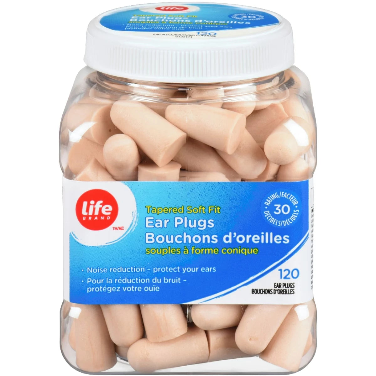 Bouchons d'oreille souples à forme conique