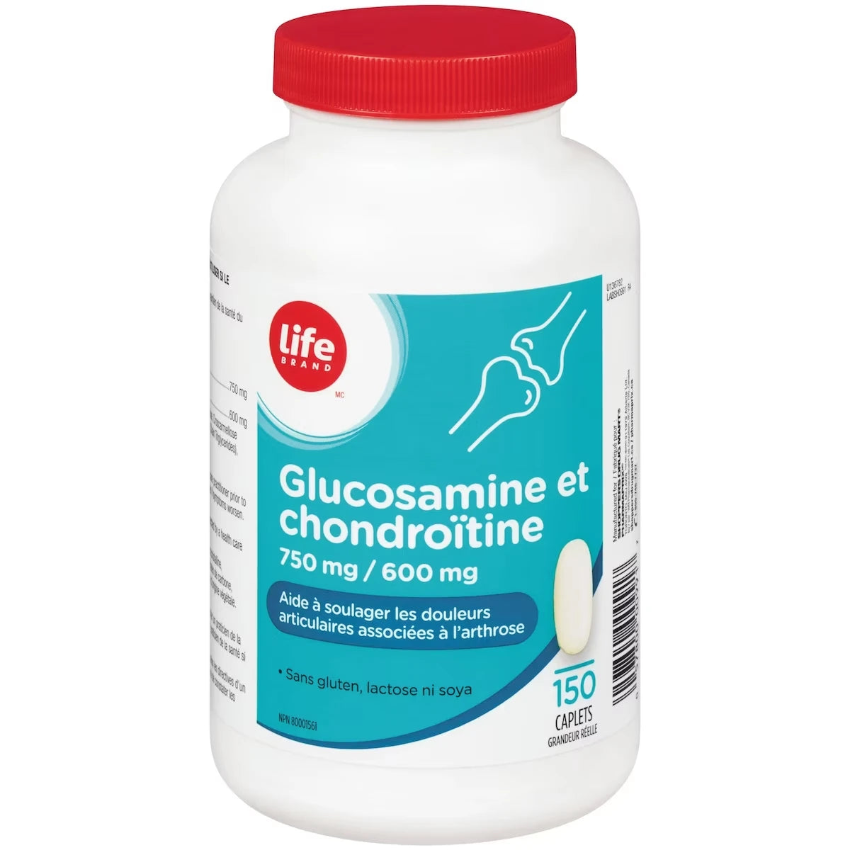 Glucosamine et chondroïtine 750 mg / 600 mg