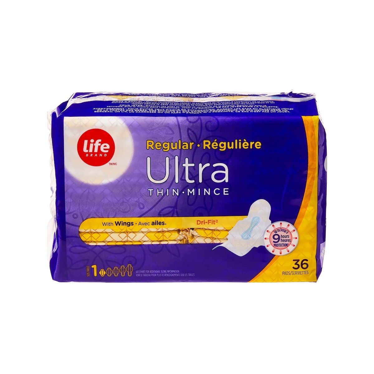 Life Ultra minces régulières Avec Flexi-Wings® 36