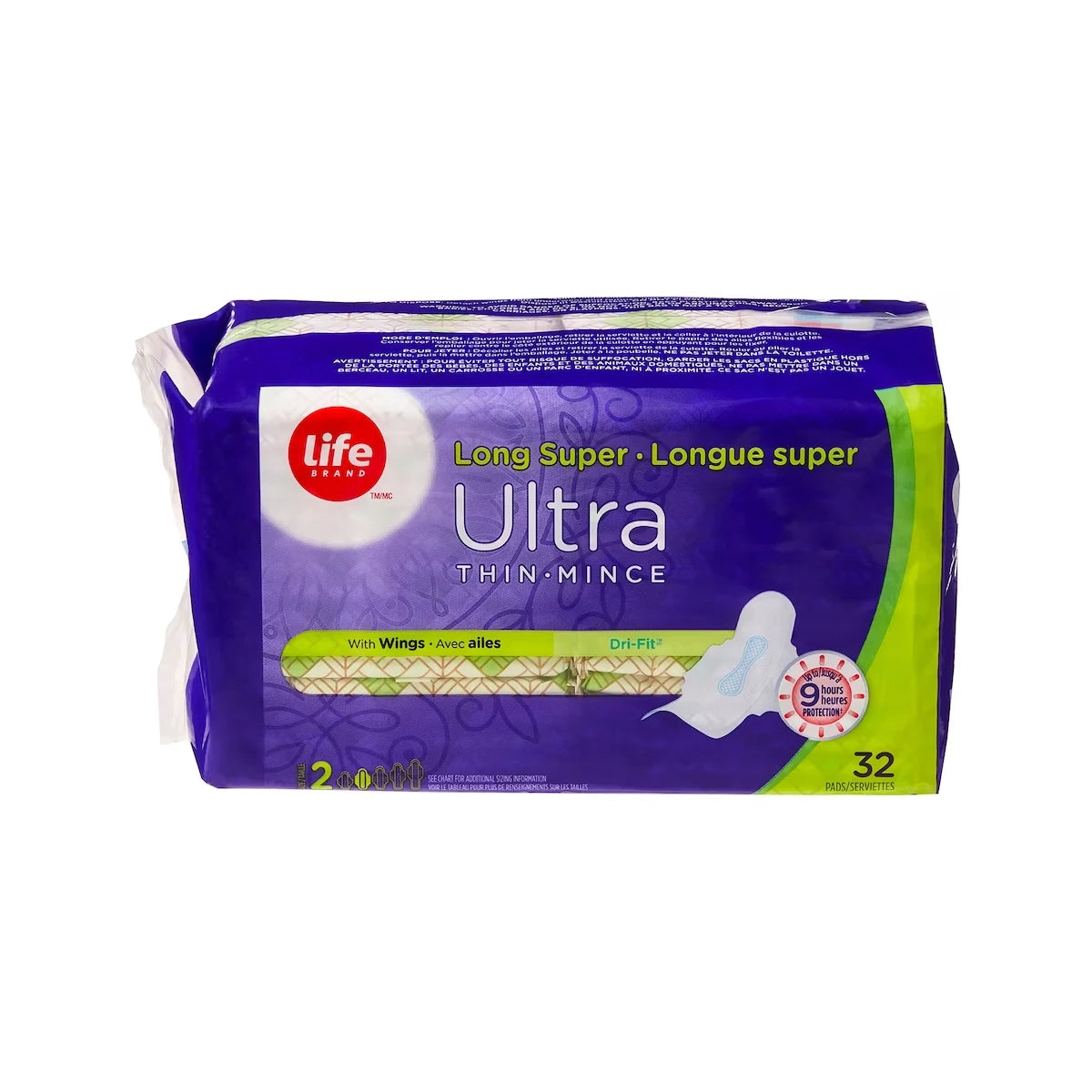 Life Ultra minces longues Avec Flexi-Wings® 32