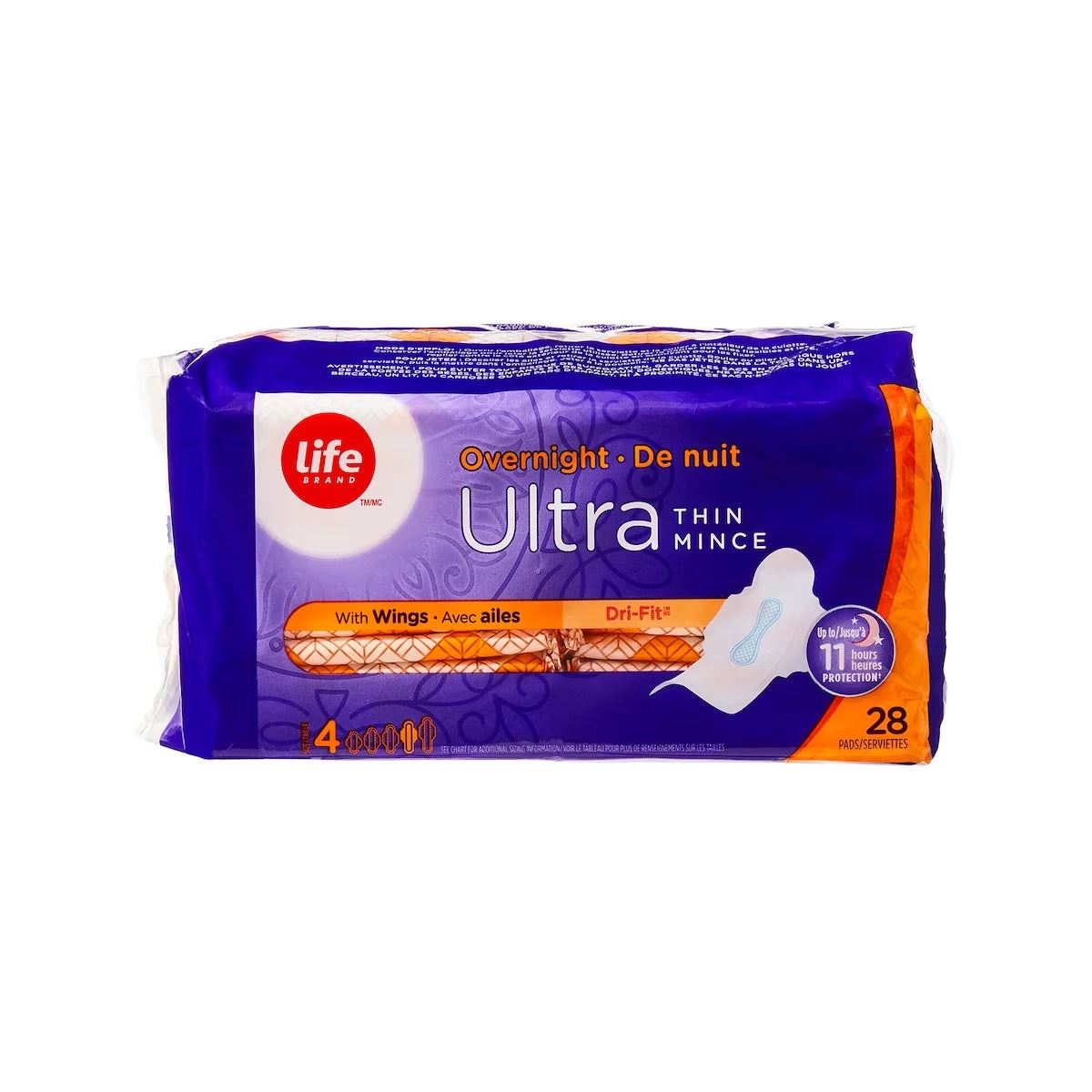Life Ultra minces de nuits Avec Flexi-Wings® 28