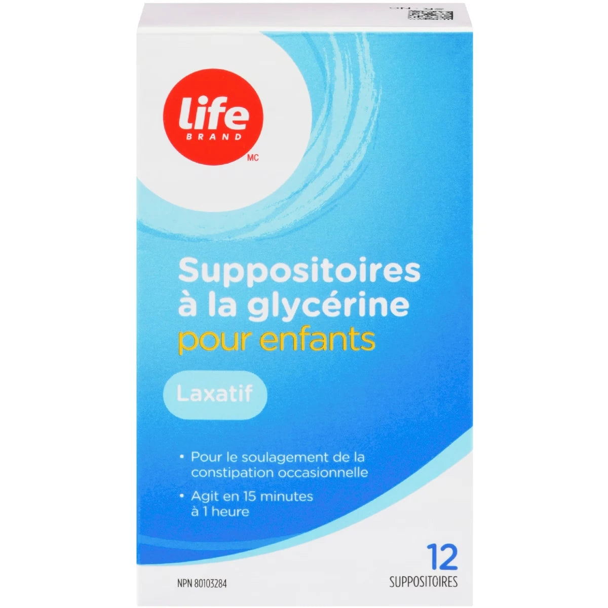 Suppositoires á la glycérine pour enfants